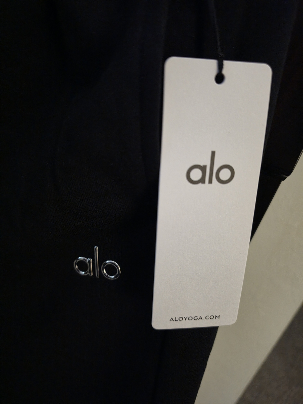 ALO Yoga Black Relaxed Fleece Joggers XL - Picture 3 of 5